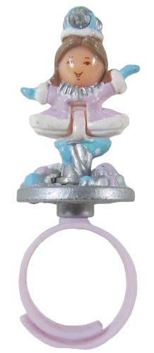 1992 Polly Pocket Snow Princess Ring Bluebird Toys